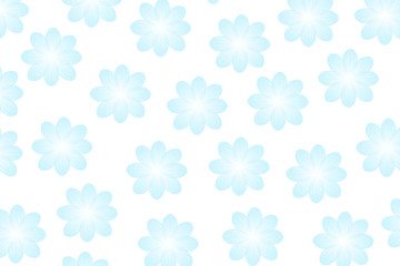 Fototapeta na wymiar Flower pattern on white background.