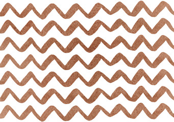 Watercolor stripes background, chevron.