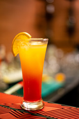 Cocktail in a bar