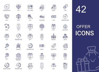 offer icons set