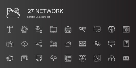 network icons set