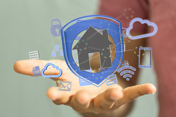 Smart home: Smarthome house automation icon