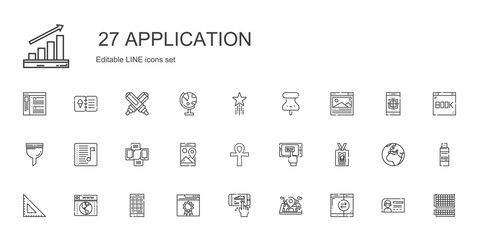 application icons set