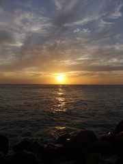 sunset on beach