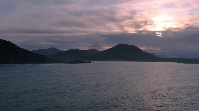 Aerial view of Tullagh bay, Inishowen - County Donegal, Republic of Ireland