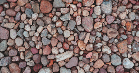 Natural rock pebble backgorund shot