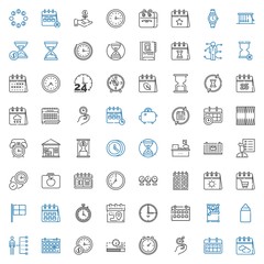 time icons set