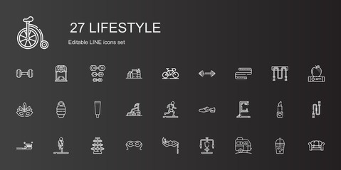 lifestyle icons set