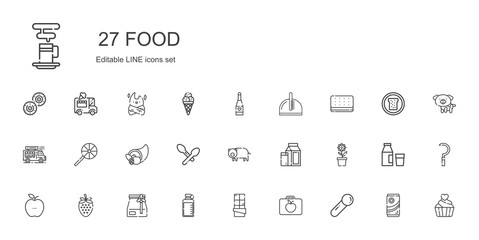 food icons set