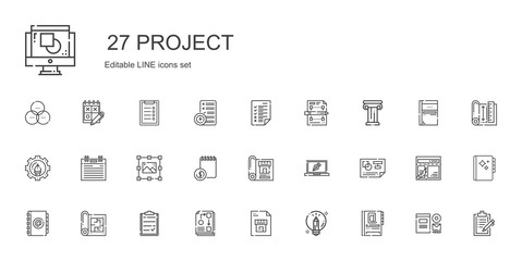 project icons set