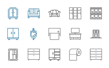 closet icons set
