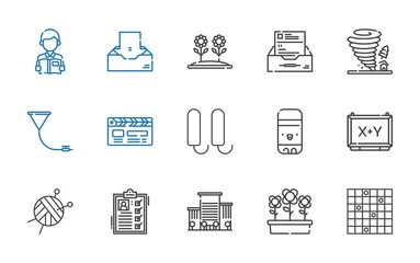 clip icons set