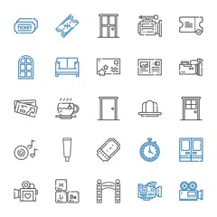 elements icons set