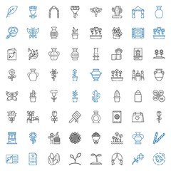 Fototapeta premium flower icons set
