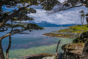 Coastal landscapes, Tierra del Fuego National Park, Ushuaia, Argentina