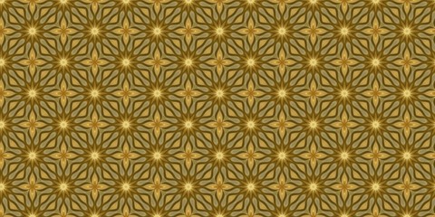 seamless pattern with flowers and leaves