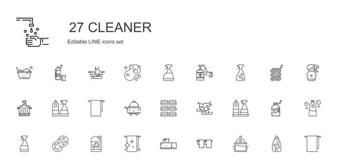 Fototapeta na wymiar cleaner icons set