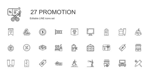promotion icons set
