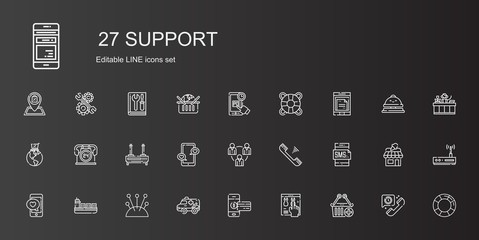 support icons set