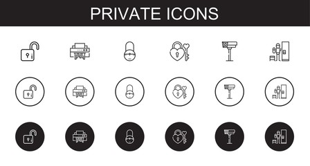 private icons set