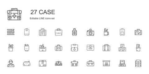 Fototapeta na wymiar case icons set