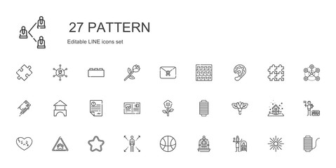 pattern icons set