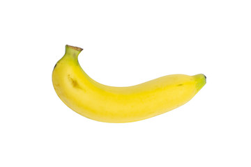 banana on white background clipping path.