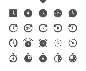 Time v1 UI Pixel Perfect Well-crafted Vector Solid Icons 48x48 Ready for 24x24 Grid for Web Graphics and Apps. Simple Minimal Pictogram