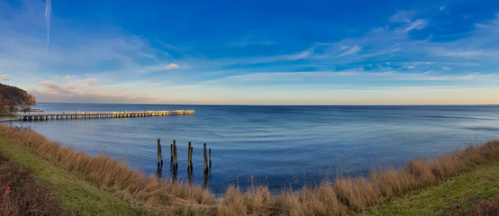 Widok na molo. Gdynia Orłowo. Polska. Europa.