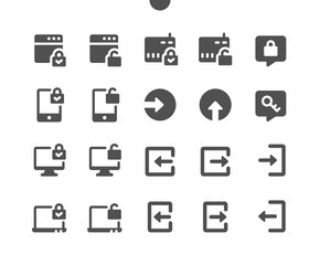 Login v3 UI Pixel Perfect Well-crafted Vector Solid Icons 48x48 Ready for 24x24 Grid for Web Graphics and Apps. Simple Minimal Pictogram