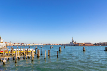 Fototapeta na wymiar The view of the church S.Giorgio Maggiore, Venice, Italy