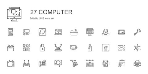 computer icons set