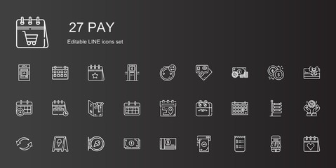 pay icons set