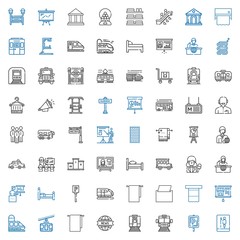 Obraz premium public icons set