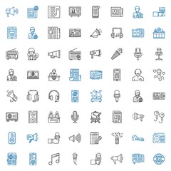microphone icons set