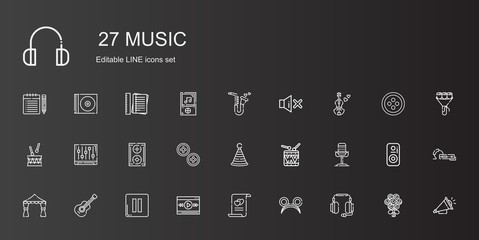 music icons set