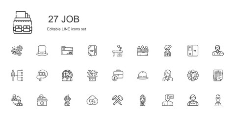 job icons set