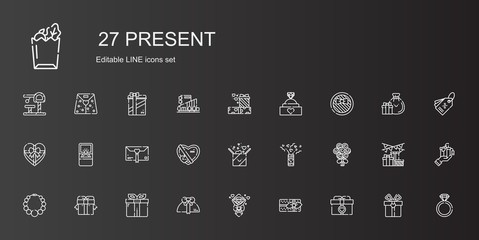present icons set