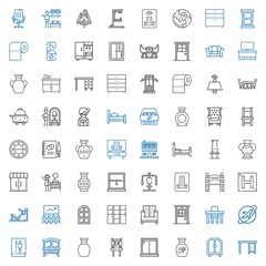 room icons set