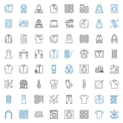 dress icons set