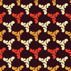 Seamless pattern with triangular geometric elements.