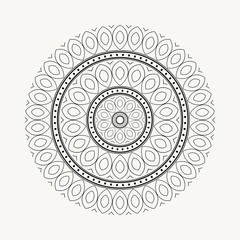 Mandala. Round Ornament Pattern. Vintage decorative elements.