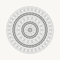 Mandala. Round Ornament Pattern. Vintage decorative elements.