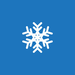 Snowflake icon logo design vector template