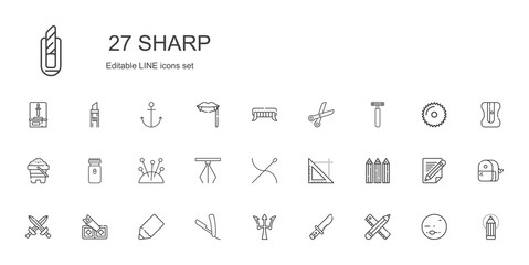 sharp icons set
