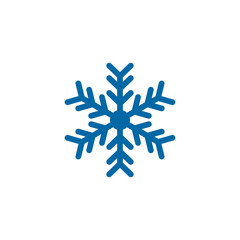 Snowflake icon logo design vector template