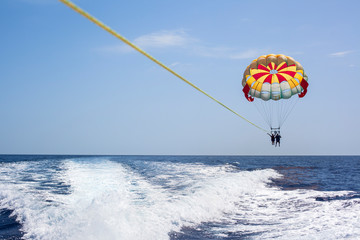 Egypt. Sharm El Sheikh. Araktsion ride parasailing