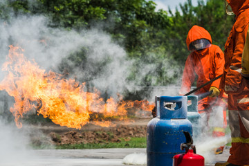 Obraz premium Fire demonstration