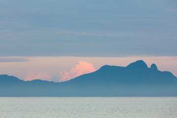 Obraz premium Dawn at beach in Bako national park Borneo Malaysia