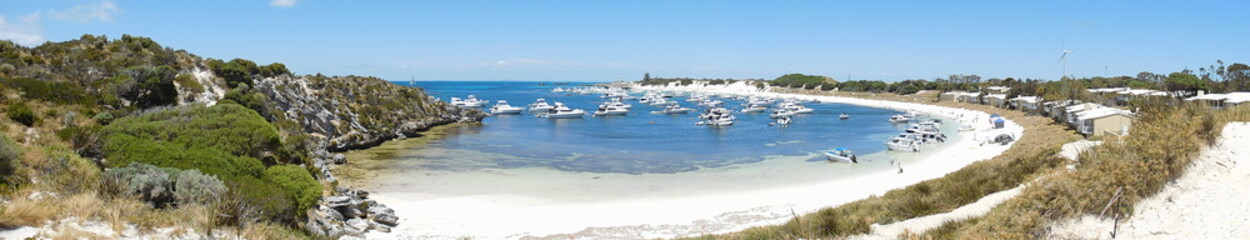 Fototapeta na wymiar Panorama of Rottnest Island, Western Australia